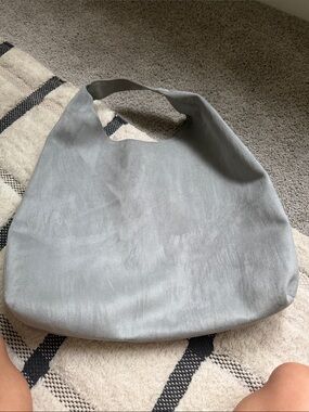 GAP Light Gray Slouchy Shoulder Bag